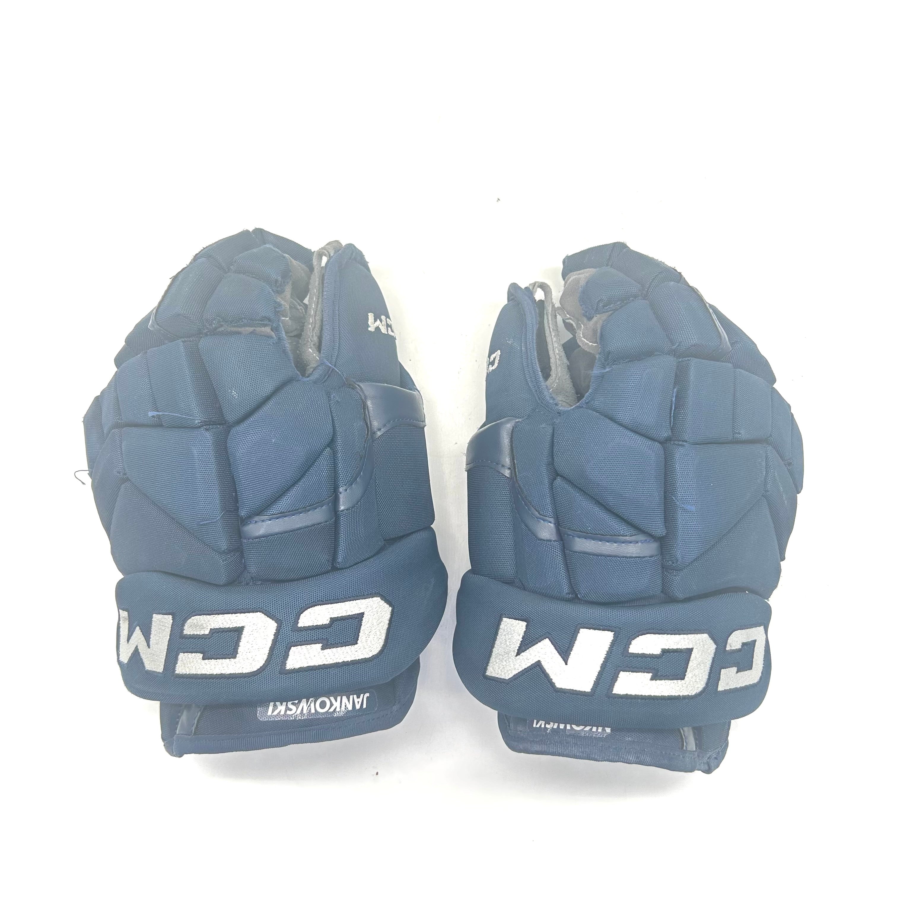 CCM HG12 - Gants Pro Stock d'occasion (bleu marine)